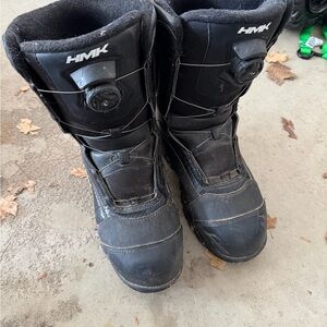 HMK Black Men's Snowmobile Boots